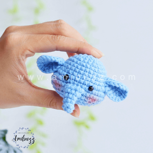Cute Elephant Keychain Amigurumi Free and Easy Crochet Pattern