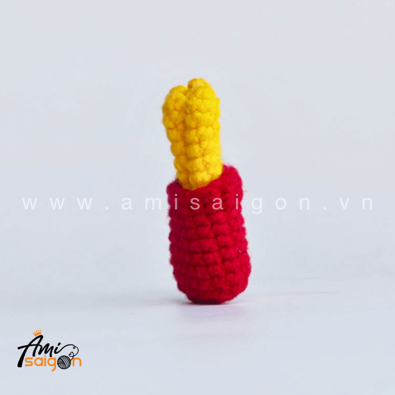 Amigurumi French Fries Keychain - Free Crochet pattern by AmiSaigon