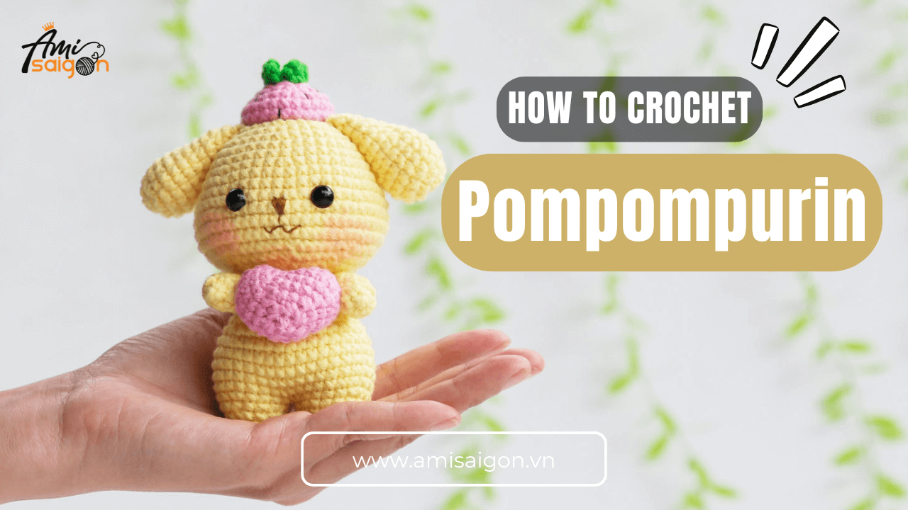 Crochet Pompompurin Sanrio characters free amigurumi pattern