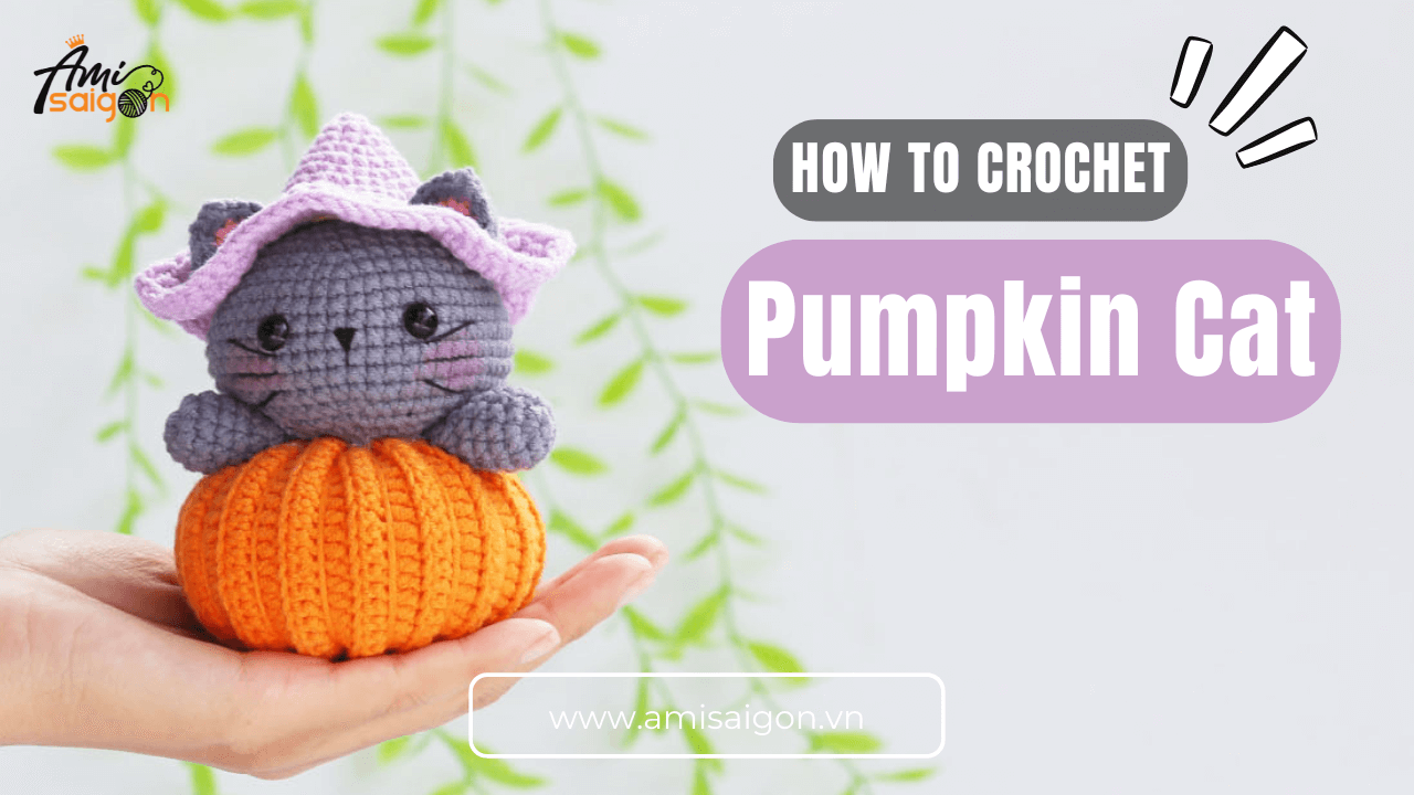 Amigurumi Pumpkin cat Halloween free crochet pattern