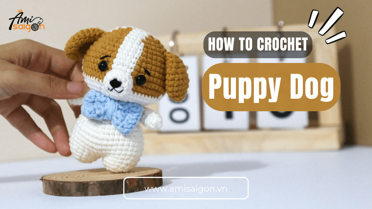 Puppy dog free amigurumi crochet pattern