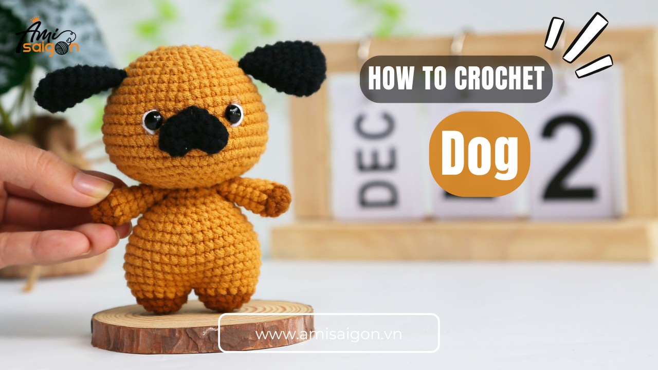 Amigurumi cute dog free crochet pattern