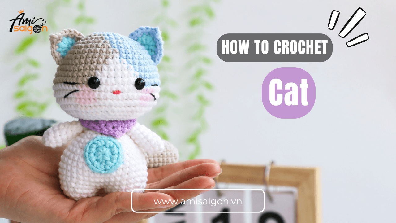 Calico cat amigurumi free crochet pattern