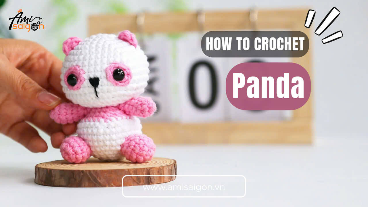 Easy and Free Panda amigurumi crochet tutorial