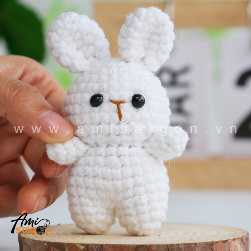 Amigurumi White Bunny - Free Crochet pattern by AmiSaigon