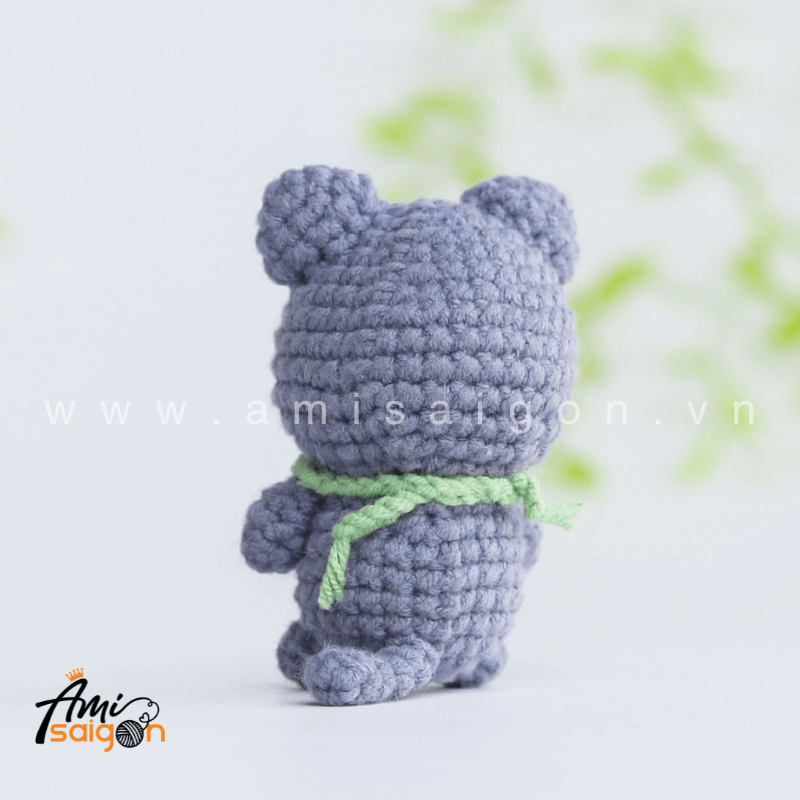 Móc khóa con mèo dễ thương bằng len amigurumi - Chart móc miễn phí @amisaigonvn