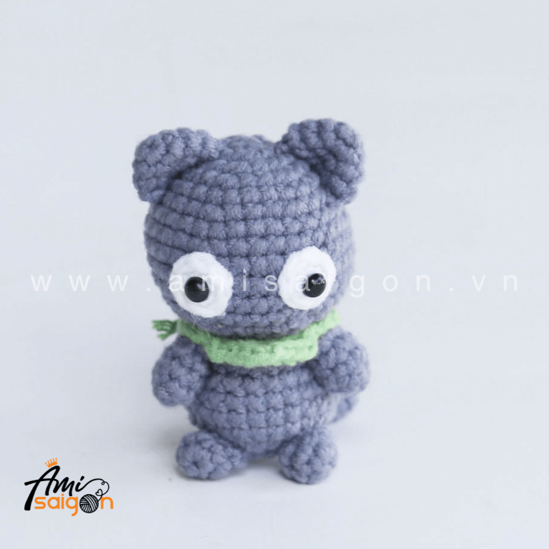 Móc khóa con mèo dễ thương bằng len amigurumi - Chart móc miễn phí @amisaigonvn