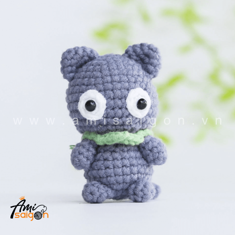 Móc khóa con mèo dễ thương bằng len amigurumi - Chart móc miễn phí @amisaigonvn