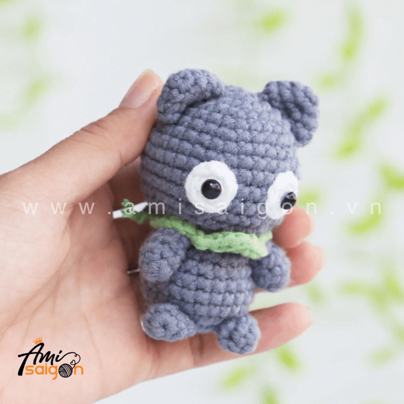 Móc khóa con mèo dễ thương bằng len amigurumi - Chart móc miễn phí @amisaigonvn