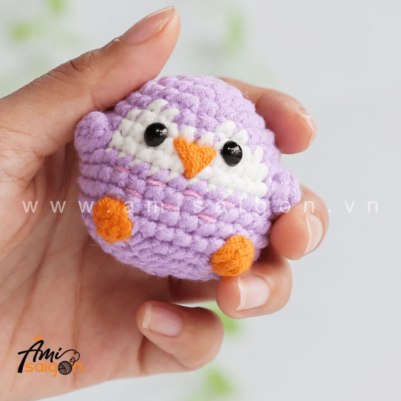 Amigurumi Tiny Owl No-Sew - Free Crochet pattern by AmiSaigon