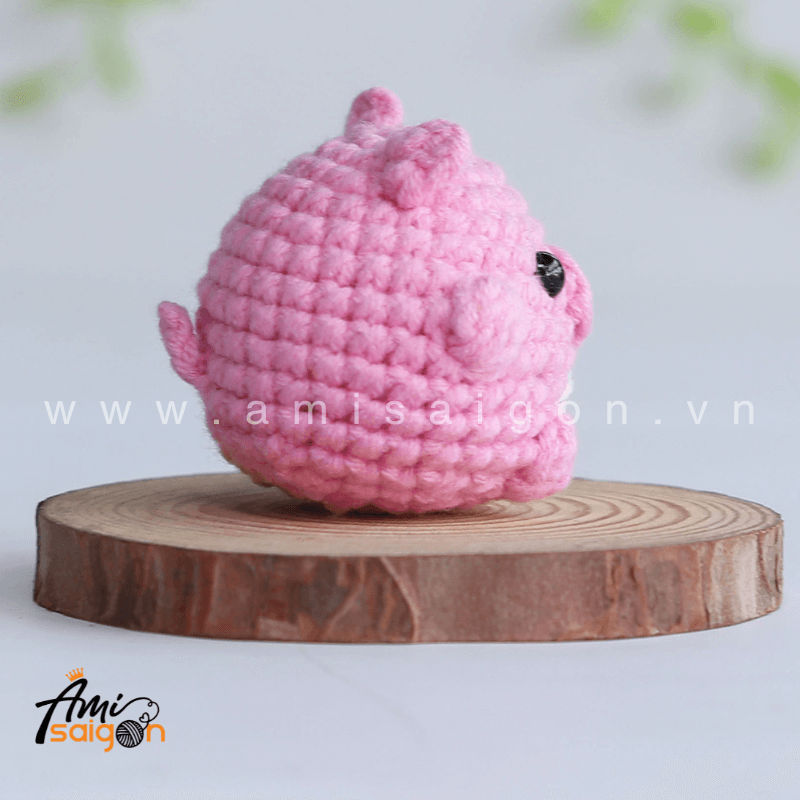 No-Sew Amigurumi Pig - Free Crochet pattern by AmiSaigon
