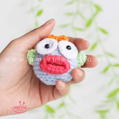 Amigurumi Hanyodon keychain free crochet pattern