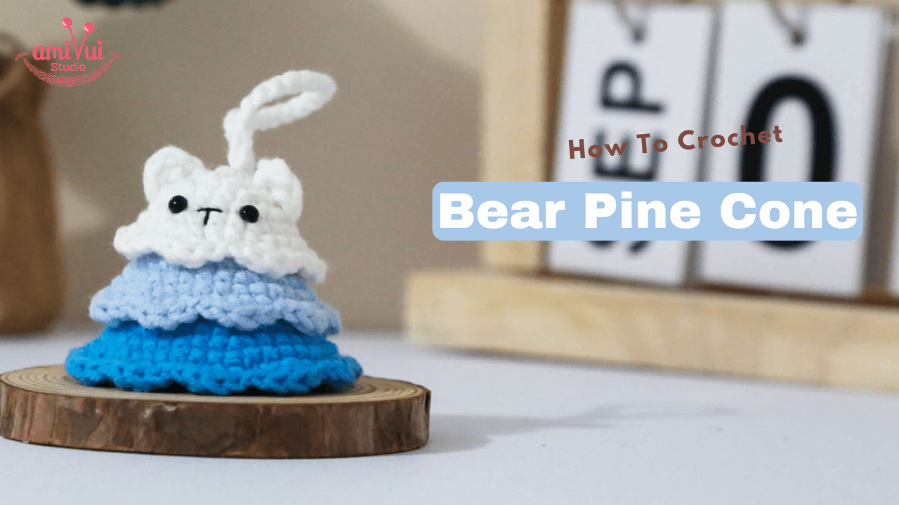 Amigurumi bear pine cone free crochet pattern