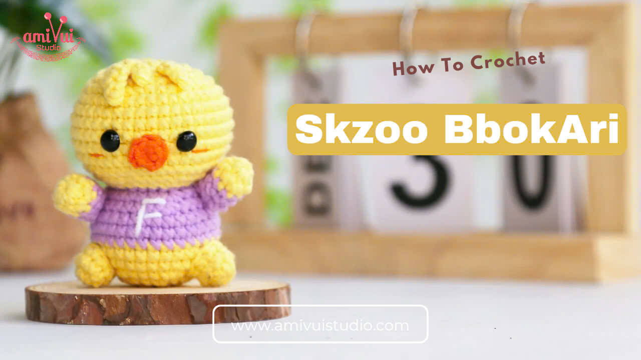 Amigurumi Skzoo BbokAri free crochet video tutorial