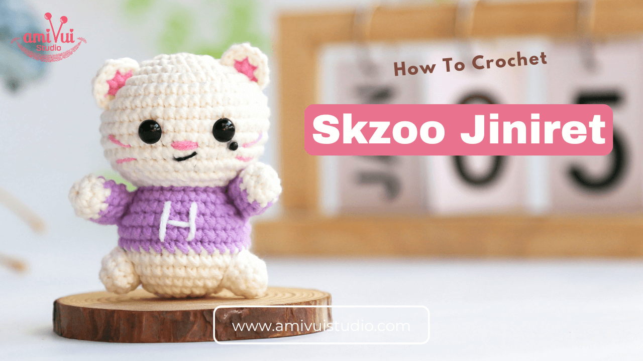 Easy and Free Skzoo Jiniret amigurumi crochet tutorial