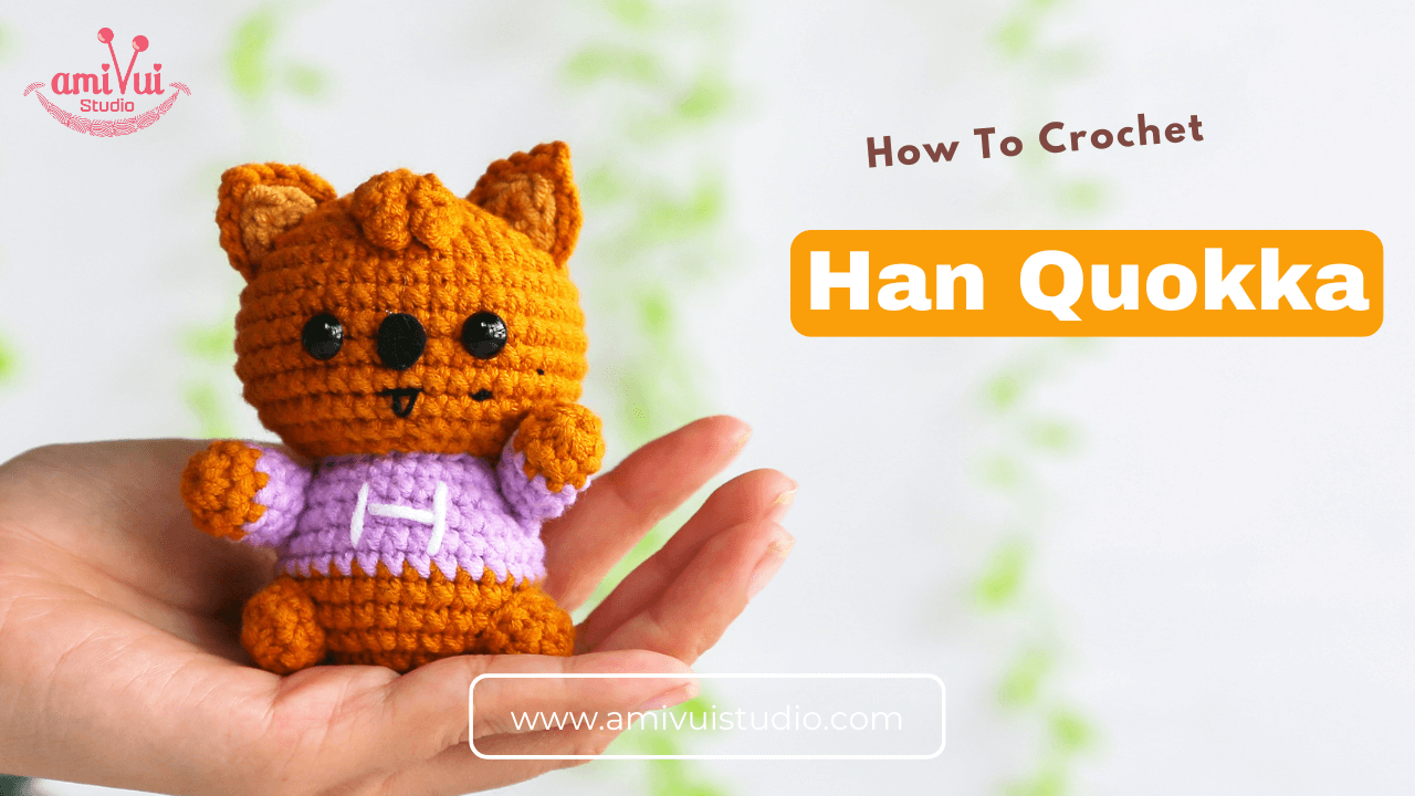 Amigurumi Skzoo Han Quokka free crochet video tutorial