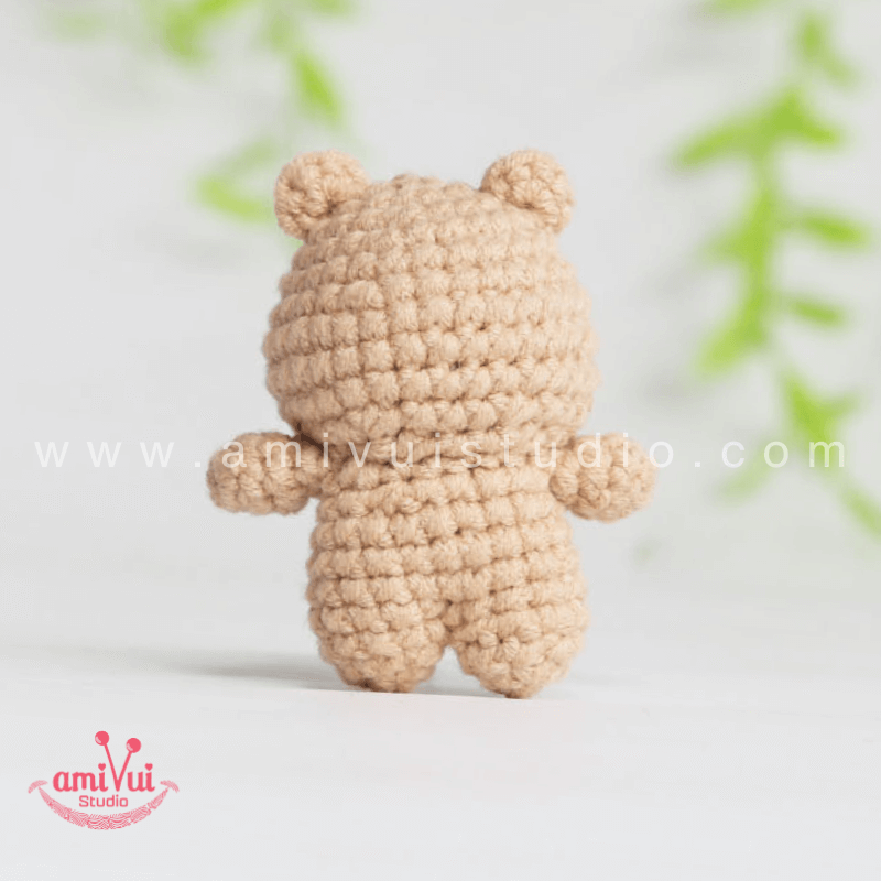 Amigurumi Capybara Keychain - Free Crochet pattern by AmivuiStudio