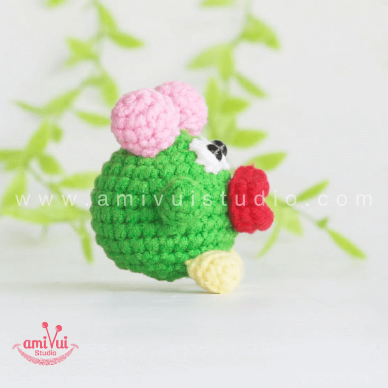Amigurumi Little Monster Keychain - Free Crochet pattern by AmivuiStudio
