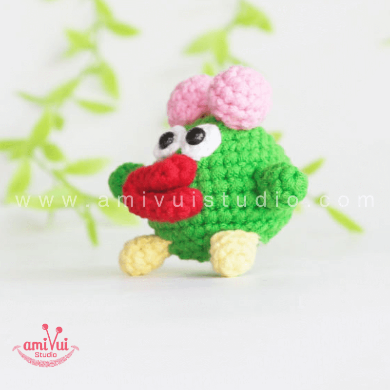Amigurumi Little Monster Keychain - Free Crochet pattern by AmivuiStudio