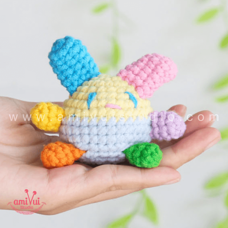 Amigurumi Little Usahana Keychain - Free Crochet pattern by AmivuiStudio