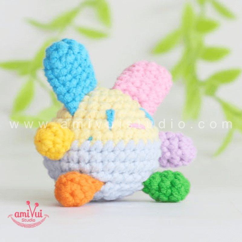 Amigurumi Little Usahana Keychain - Free Crochet pattern by AmivuiStudio