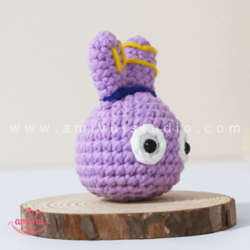 Purple Monster keychain - Free Amigurumi Pattern by AmivuiStudio