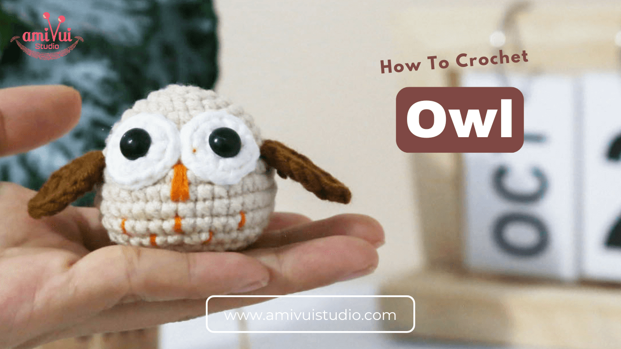 Amigurumi owl keychain free crochet pattern