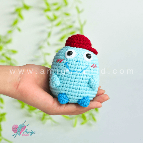 Amigurumi Blue Monster free crochet pattern