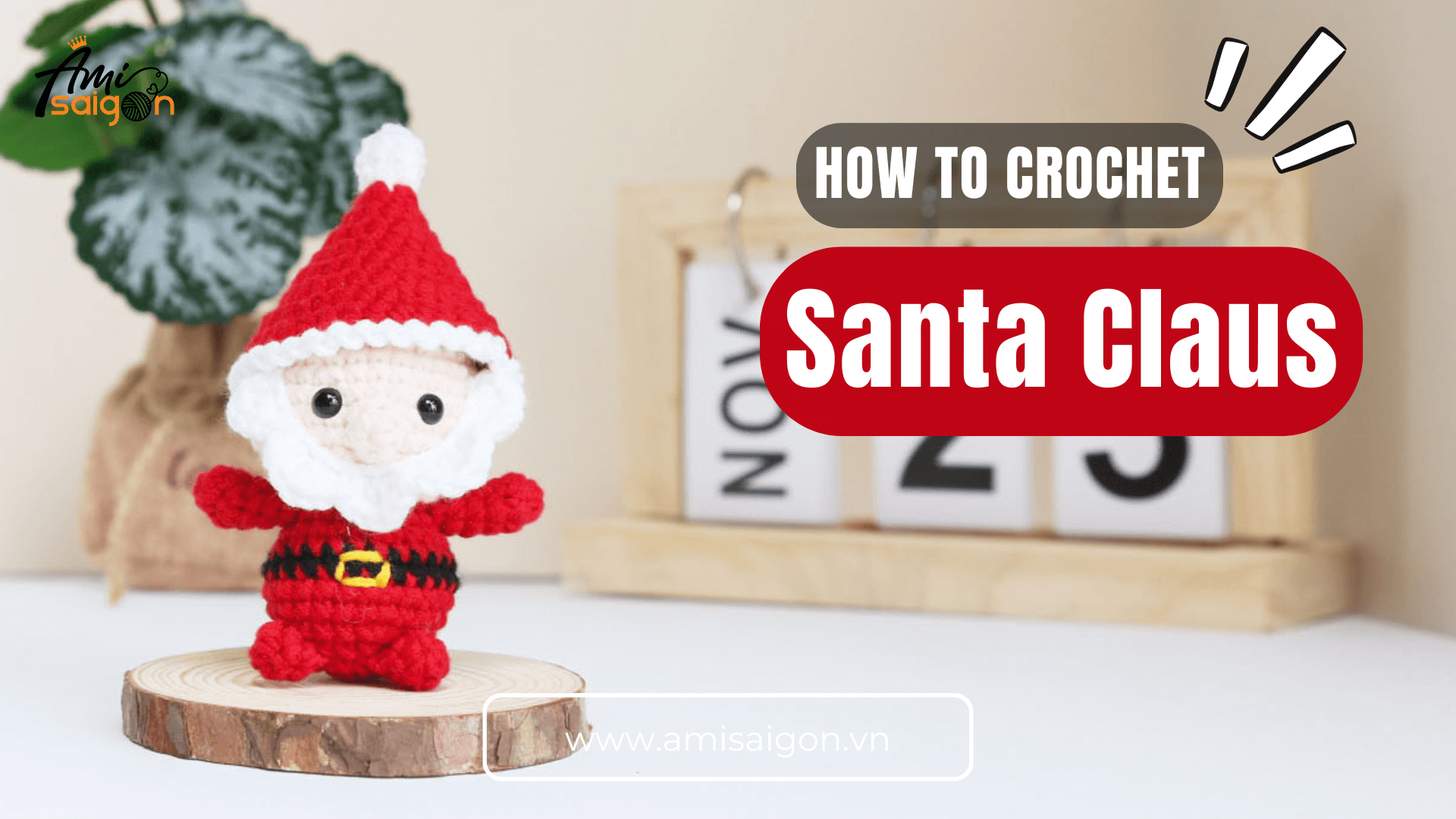 Amigurumi Santa Claus free crochet pattern