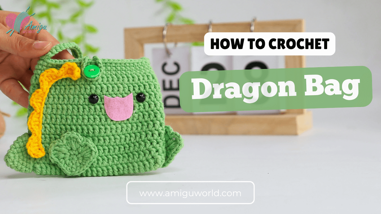 Amigurumi Dragon bag free crochet pattern