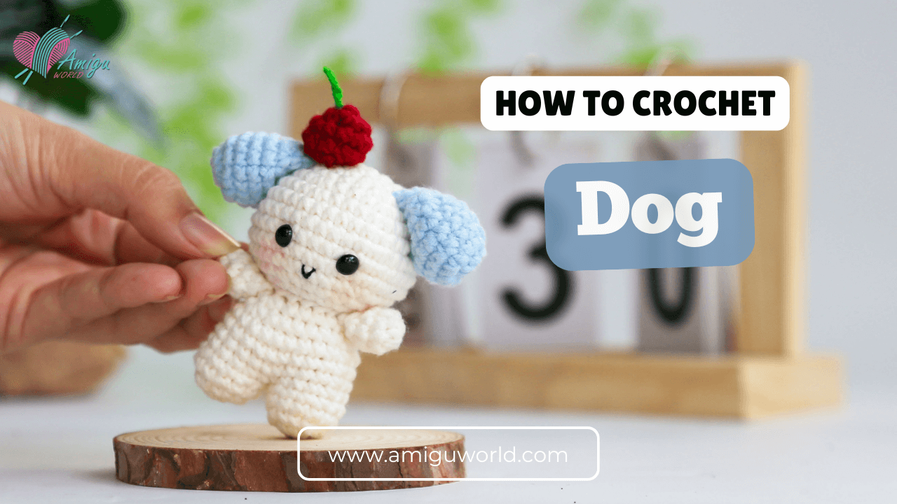 Tiny dog amigurumi free crochet video tutorial