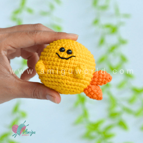 Fried Shrimp Powder free amigurumi crochet pattern