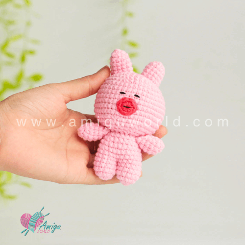 Funny rabbit amigurumi free crochet pattern