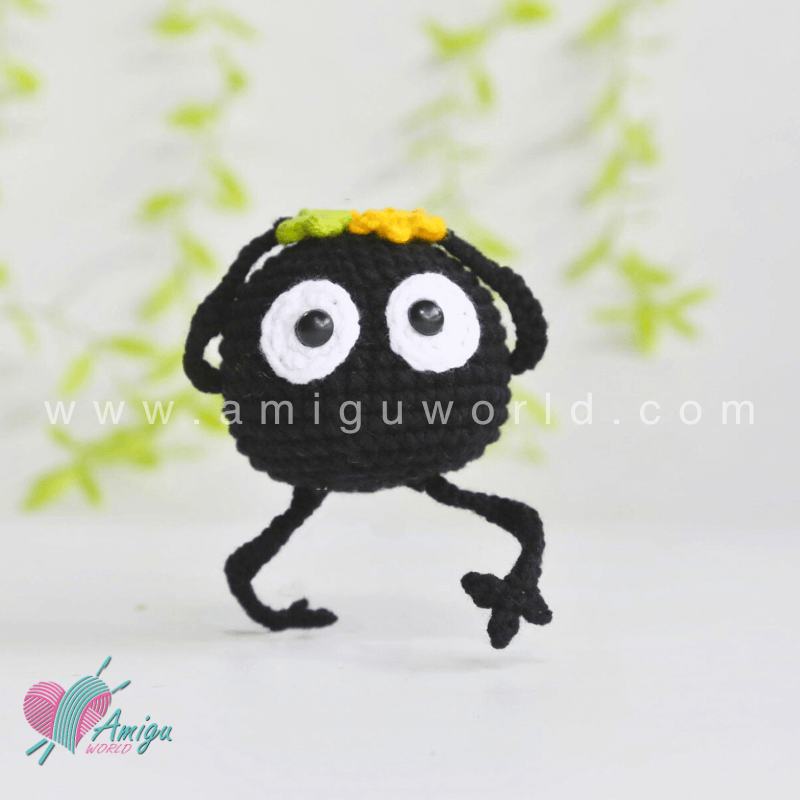 Amigurumi Susuwatari Free Crochet Pattern by AmiguWorld