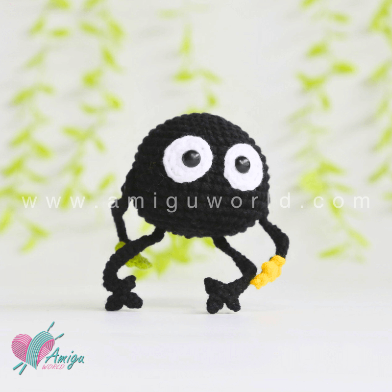 Amigurumi Susuwatari Free Crochet Pattern by AmiguWorld