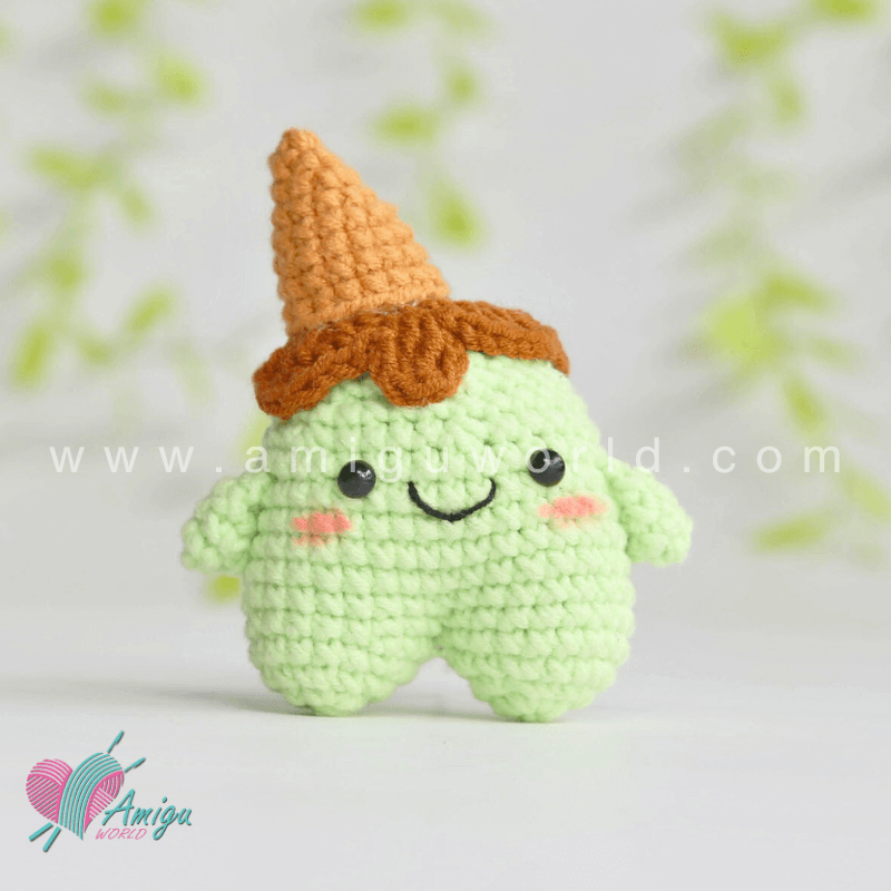 Amigurumi Ice Cream Free Crochet Pattern by AmiguWorld