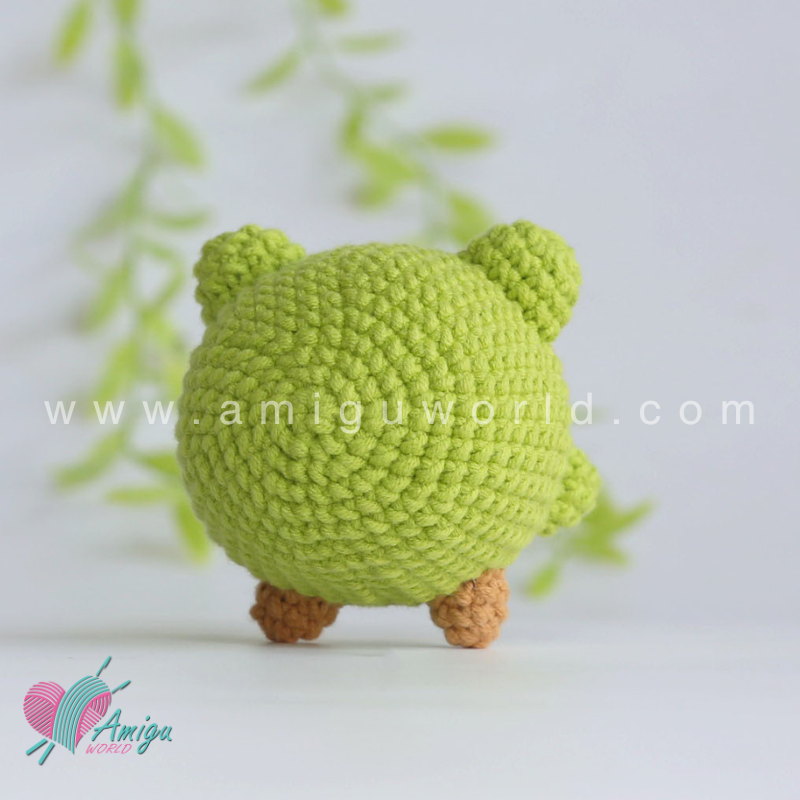Amigurumi Potato In Frog outfit Crochet pattern by AmiguWorld