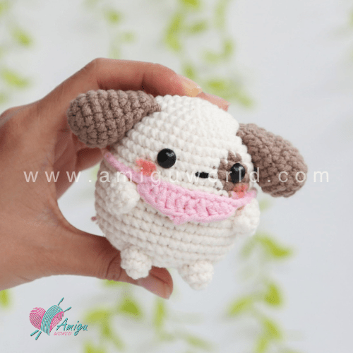 Chubby Dog Amigurumi – Free Crochet Pattern for Beginners